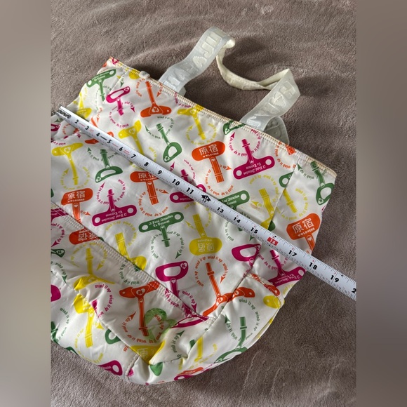 Harajuku Lovers Key Print Tote Bag Y2K Kawaii Japanese Streetwear Cute - Picture 10 of 12